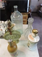 Lot of Decanters and Bottles