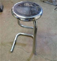 Retro Chrome Stool Bar Chair