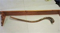 Walking Stick & Wood Shelf