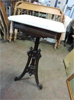 Victorian Lamp Table with Marble Top