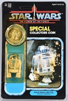 1985 STAR WARS POTF R2-D2 w/ LIGHTSABER MOC