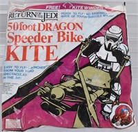 1983 STAR WARS ROTJ 50' DRAGON SPEEDER BIKE KITE