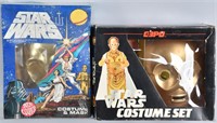 2- VINTAGE C3PO COSTUME & MASKS MIB