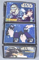 1996 PANINI STAR WARS WAX BOX OF STICKER CARDS