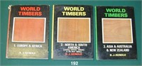 Three volumes of World Timber books by Rendle
