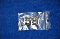 IDAHO LICENSE PLATE DATE TAG "59"