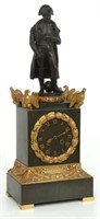 Bronze Napoleon Silk Thread Mantle Clock