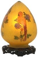 Handel Obverse Painted Egg Lamp