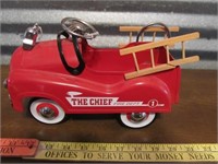"The Chief" Fire Dept Press Metal Toy Fire Truck