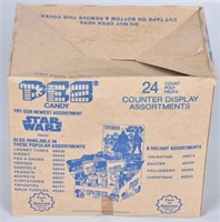 STAR WARS PEZ DISPENSERS COUNTER BOX OF 24