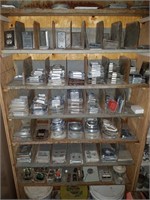 Wooden, Metal Shelves, Face Plates, Elec.