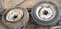 5.50X16 TRACTOR WHEEL AND TIRE (FRONT)