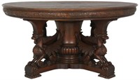 60 in. RJ Horner Winged Griffin Dining Table