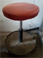 Rolling Stool, Red