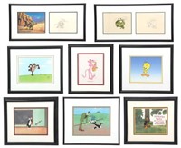 8 Animation Production Cels