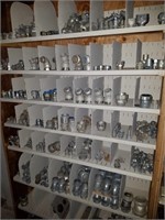 Shelves Of Metal Shelving, Electrical Conduit