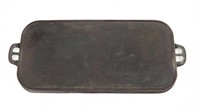 Antique ERIE Cast Iron Griddle with Buckle Handles