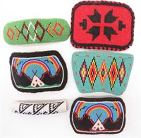 (6) Native American Beaded Souvenir Barrett's