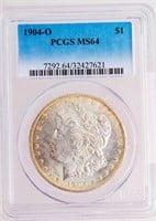 Coin 1904 O Morgan Silver Dollar PCGS MS64