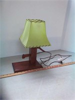 Water pump wood lamp
