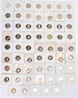 Coin 61 Proof  Washington Quarters 1969 thru 1993