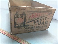 Mason fruit jar Swayzee Indiana Country Store box