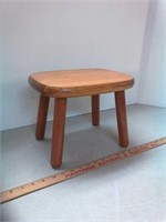 Small wood footstool