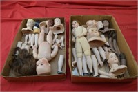 (2) Flats of Bisque/Porcelain Doll Parts