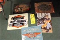 5 Harley Davidson Metal Signs