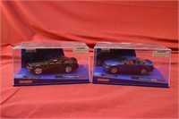 (2) Ford Mustang GT Models in Display Cases