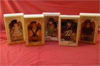 (5) 1980's Ginny Dolls in Original Boxes