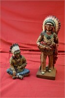 (2) Indian Statues