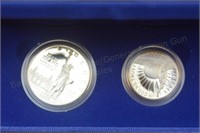 2 pc. 1986 Liberty Proof $ & Proof Quarter