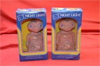 (2) 1982 Universal Studios E.T. Night Lights