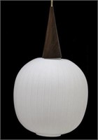 ITALIAN MID-CENTURY MODERN 1LIGHT ORB PENDANT LAMP