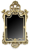 ITALIAN BAROQUE STYLE PAINTED WOOD WALL MIRROR