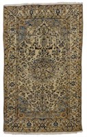 HAND TIED PERSIAN NAEIN RUG, 6' X 5'5"