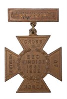 IDENTIFIED CONFEDERATE SOUTHERN CROSS MEDAL