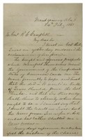 CSA CONGRESS SECESSION TEXAS DELEGATE LETTER