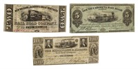 (3) RAILROAD CURRENCY, NEW ORLEANS, MISSISSIPPI