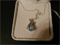 Blue Topaze Necklace