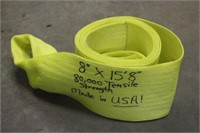 8"x15FT8" TOW STRAP 80,000 TENSILE STRENGTH,