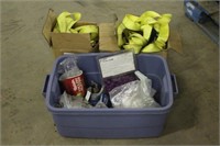 (2) BOXES OF RATCHET STRAPS WITH TOTE OF
