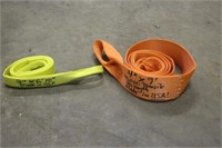 2"x6FT10" AND 4"x9FT TOW STRAPS, UNUSED