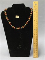 Dyed fresh water pearl necklace   (2)