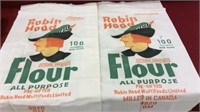 Pair of Robin Hood Flour Sacks