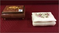 Pair of Trinket Boxes Including Musical Made in