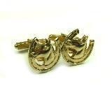 Vintage Horse Head with Horse Shoe Cuff Link