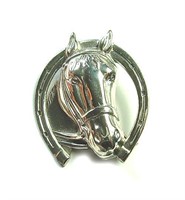 Vintage Sterling Horse Head Brooch