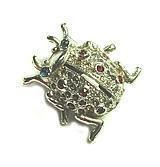 Vintage Coro Bejeweled Bug Brooch